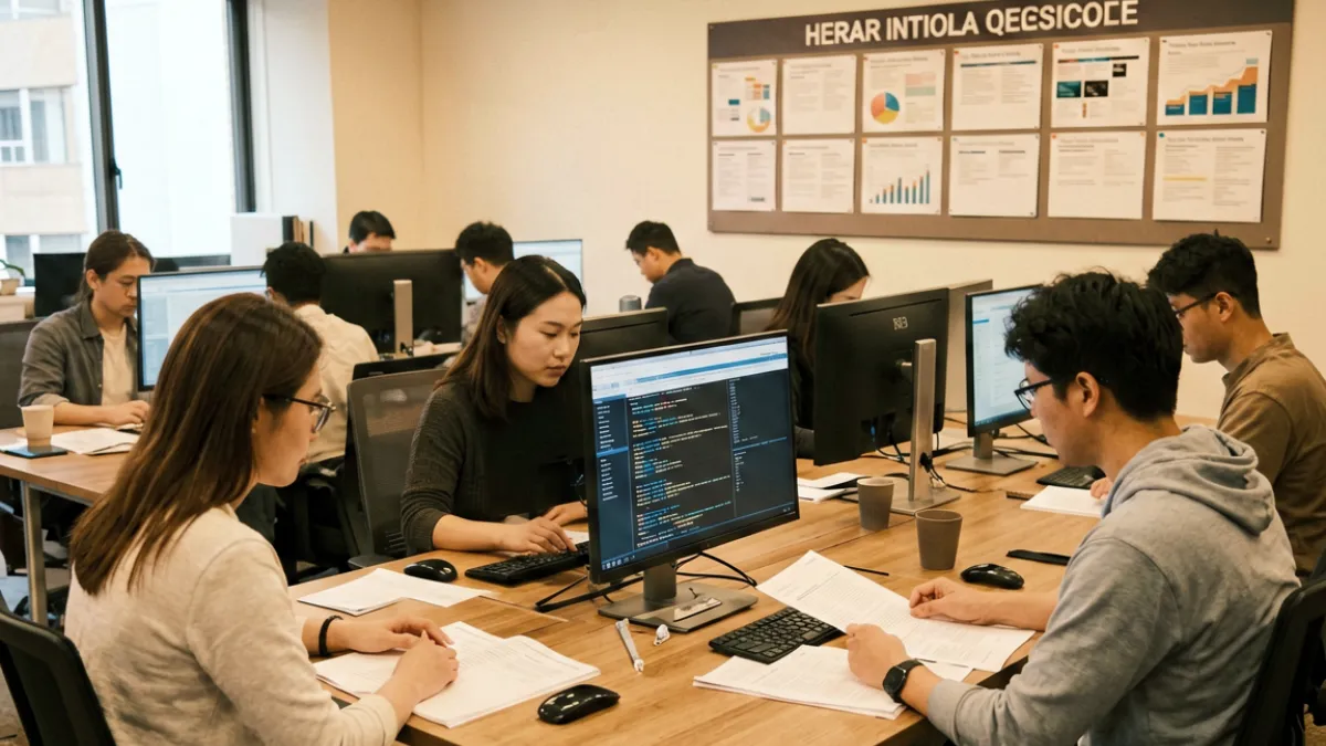 黑料社区关于我们页面展示社区定位与内容团队工作场景的全景介绍图
